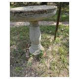Concrete Bird Bath & Pedestal