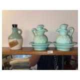 Rum Jug & Vintage Avon Pitcher & Bowls