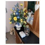 Floral Arrangment ~ Buttons & Trinket Box