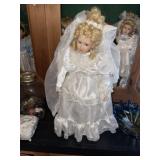 Porcelain Bridal Doll  (Blonde)