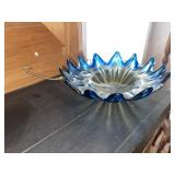 Hand Blown Art Glass Bowl
