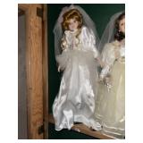 Porcelain Bridal Doll  (Red)