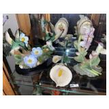 Porcelain Hummingbirds & Decor (4 Pcs)