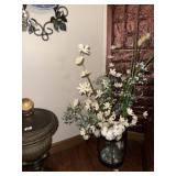 Glass Vase & Arrangement