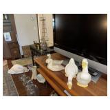 Ceramic Ducks ~ Geese & Metal Tower Grp