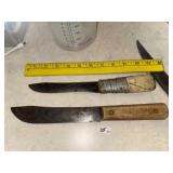 (2) Old Hickory Butcher Knives