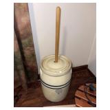 Vintage Love Field Pottery  Churn (Damage to lid)