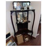 Antique Etagere (All original ~ Beveled Mirror)