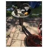 Aluminum Bird Bath w/ Fountain