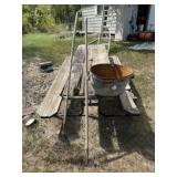 Yard Rake ~ Hoe & Ice Pail