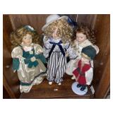 (4) Porcelain Collector Dolls