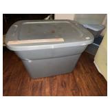 Gray Storage Tote & Lid