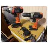 B&D 20V Lithium Powered Drill & Impact Set (Good)