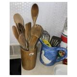 (2) Crocks & Utensils