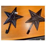 (2) Cast Iron Star Hangers