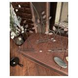 (3) Metal Flower Easels