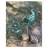Metal Yard Peacock