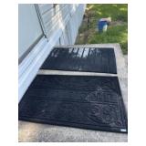 (2) Rubber Entrance Door Mats