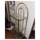 Brass & Glass Shelf Unit
