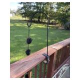 Plant Hook & Metal Flower Decor