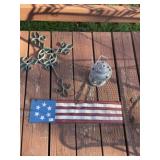 Metal Flag ~ Cross & Lantern