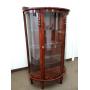 Curved Glass Curio Cabinet (No Ship)