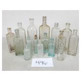 Vintage Glass Apothecary Bottles (No Ship)