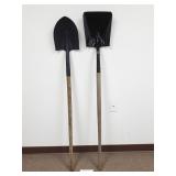 (2) Shovels - Spade and Digging Shovel (No Ship)