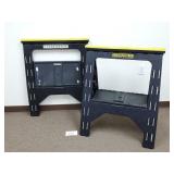 (2) Storehorse Plastic Folding Sawhorses (No Ship)