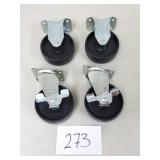 (4) 4.5" Swivel Casters / Caster Wheels
