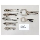 Locking Pliers and C-Clamps Lot