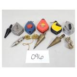Chalk Line Reels and Plumb Bobs