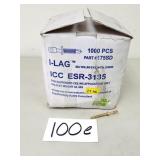 27lbs I-LAG Screws - 3-1/4" (No Ship)