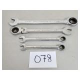 (4) GearWrench Ratcheting Wrenches