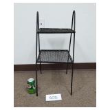 Vintage 2-Tier Metal Shelf / Stand (No Ship)