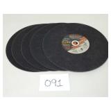 (5) Grabber 14" Metal Cutting Wheels (No Ship)