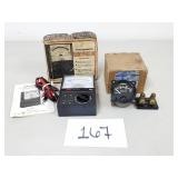 Vintage Micronta Multitester and Weston Gauge