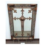 Large Metal Wall Mirror (No Ship)