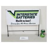 Interstate Batteries Metal Sign (No Ship)