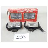 Vintage Fog Lights / Lamps - Rectangle