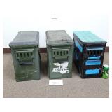 3 Large Metal Ammo Cans (No Ship)