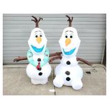 (2) Olaf Christmas Inflatable Snowman (No Ship)