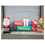 (3) Christmas Inflatable Blowups (No Ship)
