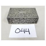 Silver Plate Metal Trinket / Jewelry Box