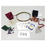 Semi-Precious Stone Runes, Circlet, Cards, Stone