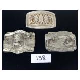 Oregon and Elks Lodge Belt Buckles