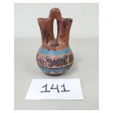 Signed Navajo Native American Pottery Wedding Vase