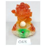 Laughing Buddha Multi-Colored Fountain (No Ship)