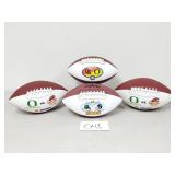 4 Oregon Ducks Commemorative Footballs (No Ship)