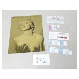 Madonna and The Jacksons 1980s Tickets and Program